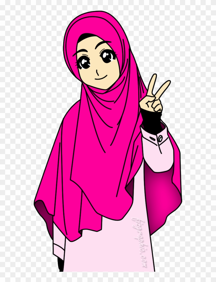 Detail Gambar Anak Perempuan Kartun Muslim Nomer 13