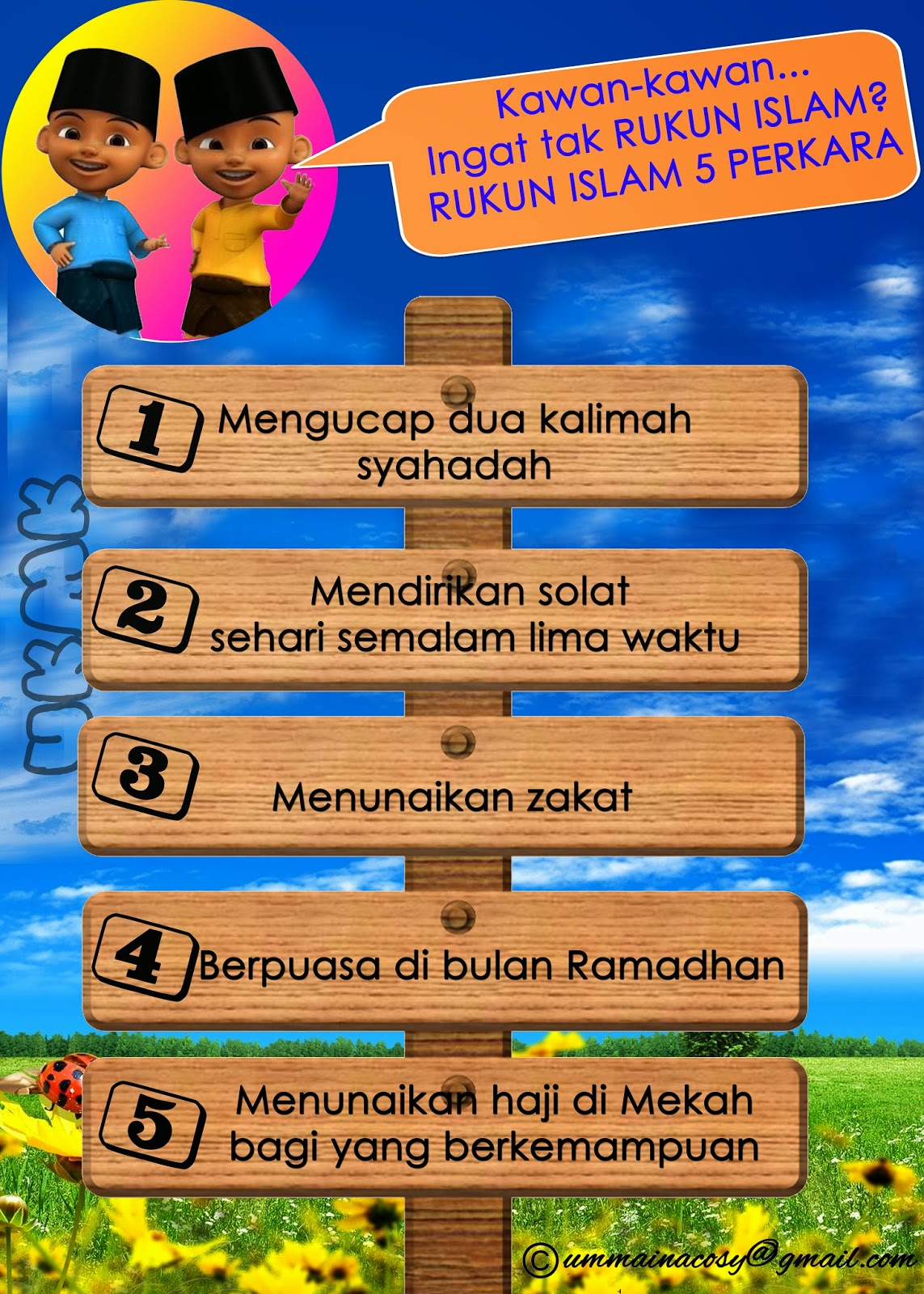 Detail Gambar Anak Rukun Iman Ada 6 Perkara Nomer 7