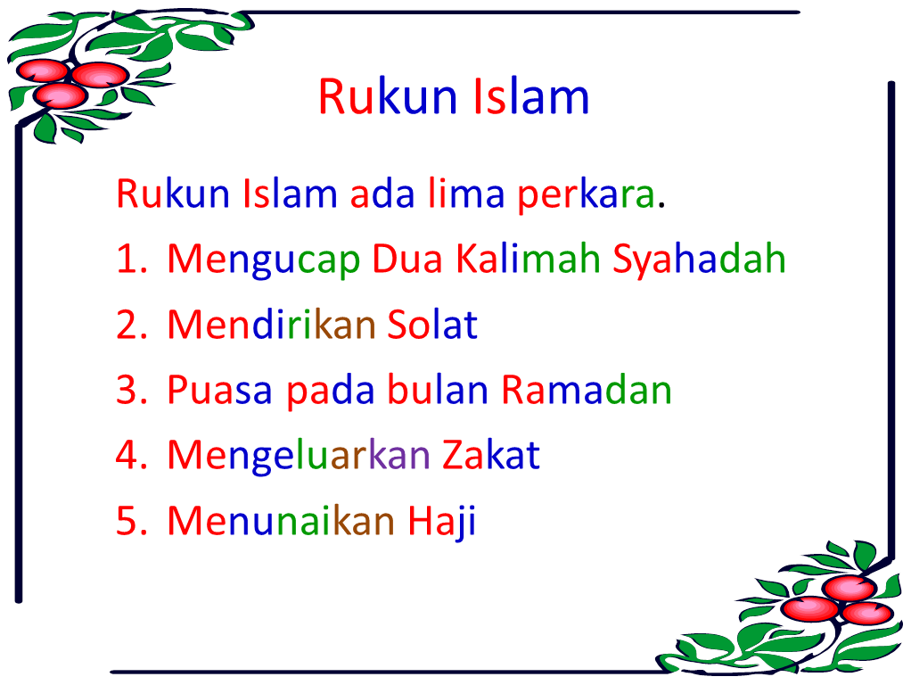 Detail Gambar Anak Rukun Islam Ada 5 Perkara Nomer 10