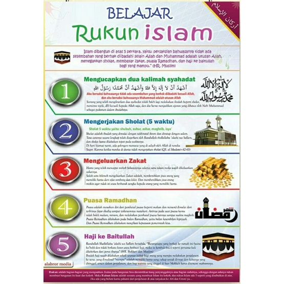 Detail Gambar Anak Rukun Islam Ada 5 Perkara Nomer 23