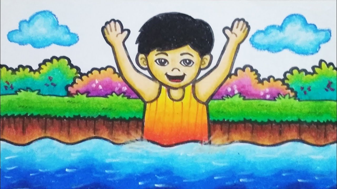 Detail Gambar Anak Sedang Berenang Nomer 3