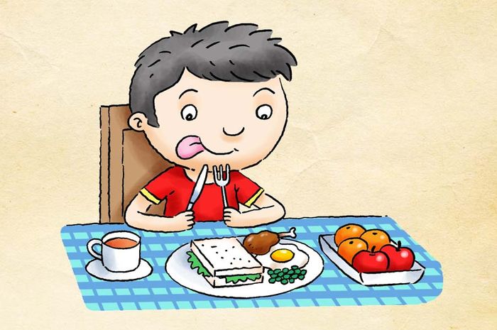 Detail Gambar Anak Sedang Makan Nomer 8