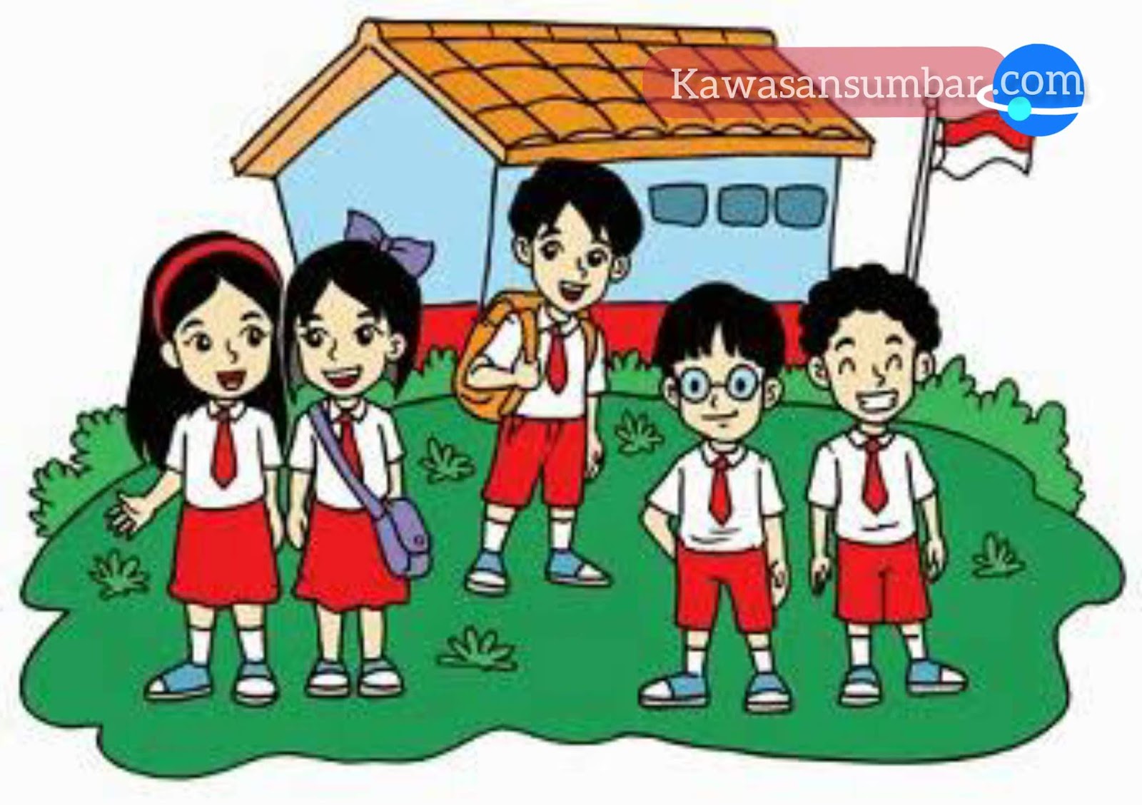 Detail Gambar Anak Sekolah Dasar Kartun Nomer 13