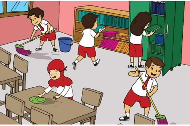 Detail Gambar Anak Sekolah Kartun Di Kelas Nomer 33