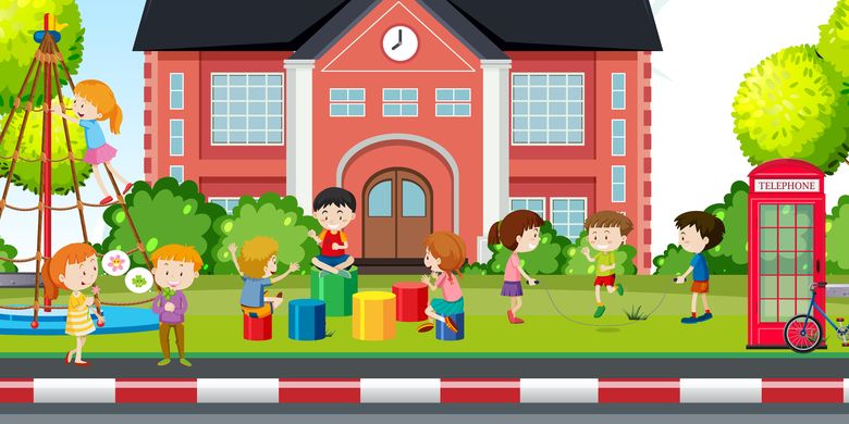 Detail Gambar Anak Sekolah Kartun Di Kelas Sedang Mengerjakan Soal Nomer 28