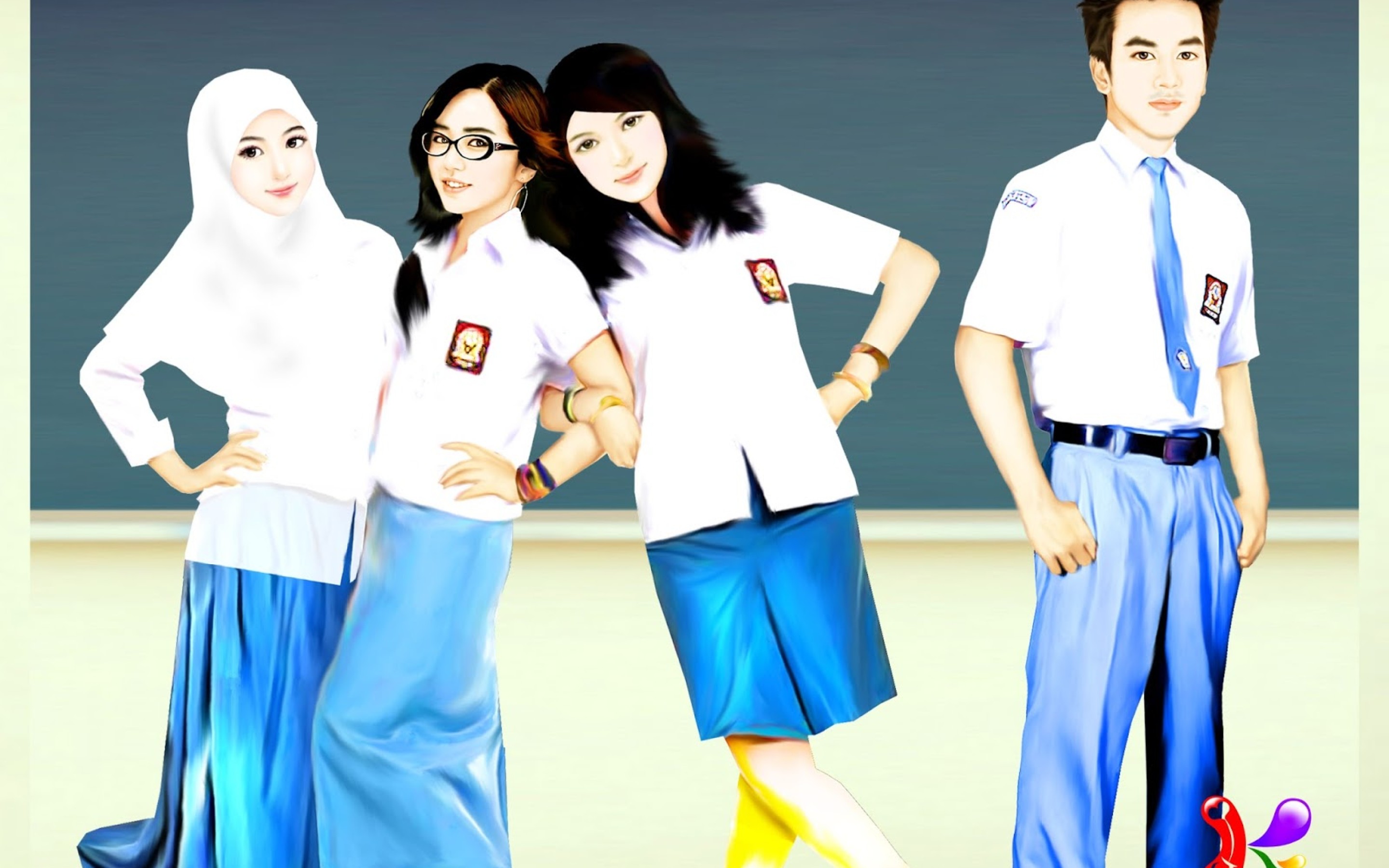 Detail Gambar Anak Sekolah Smp Kartun Nomer 22