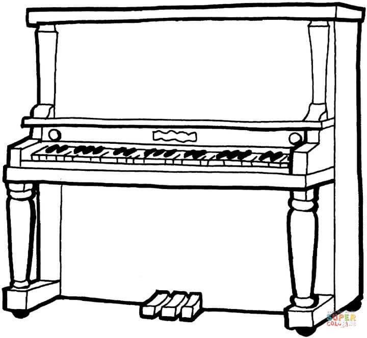 Detail Klavier Gezeichnet Nomer 4