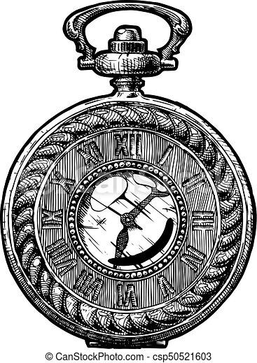 Detail Taschenuhr Gezeichnet Nomer 2