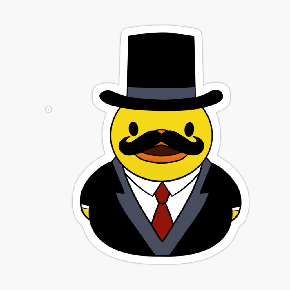 Detail Duck With Top Hat Nomer 2