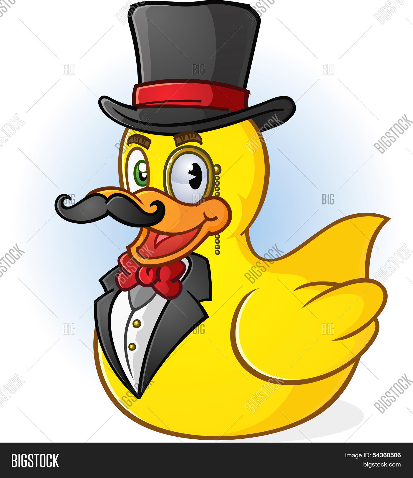 Detail Duck With Top Hat Nomer 9