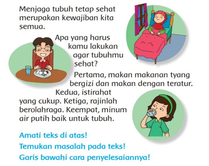 Gambar Anak Tidak Sehat Kelas3 Sd Tema4 - KibrisPDR