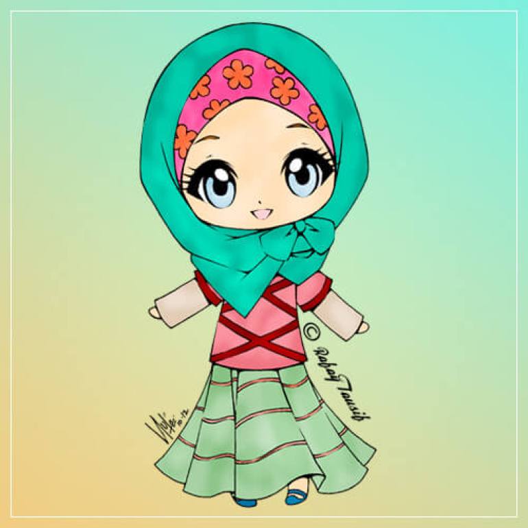Detail Gambar Anak Wanita Muslimah Kartun Nomer 37