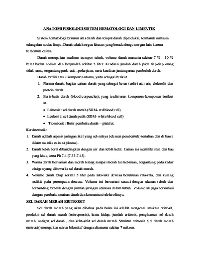 Detail Gambar Anatomi Sistem Imun Dan Hematologi Nomer 28