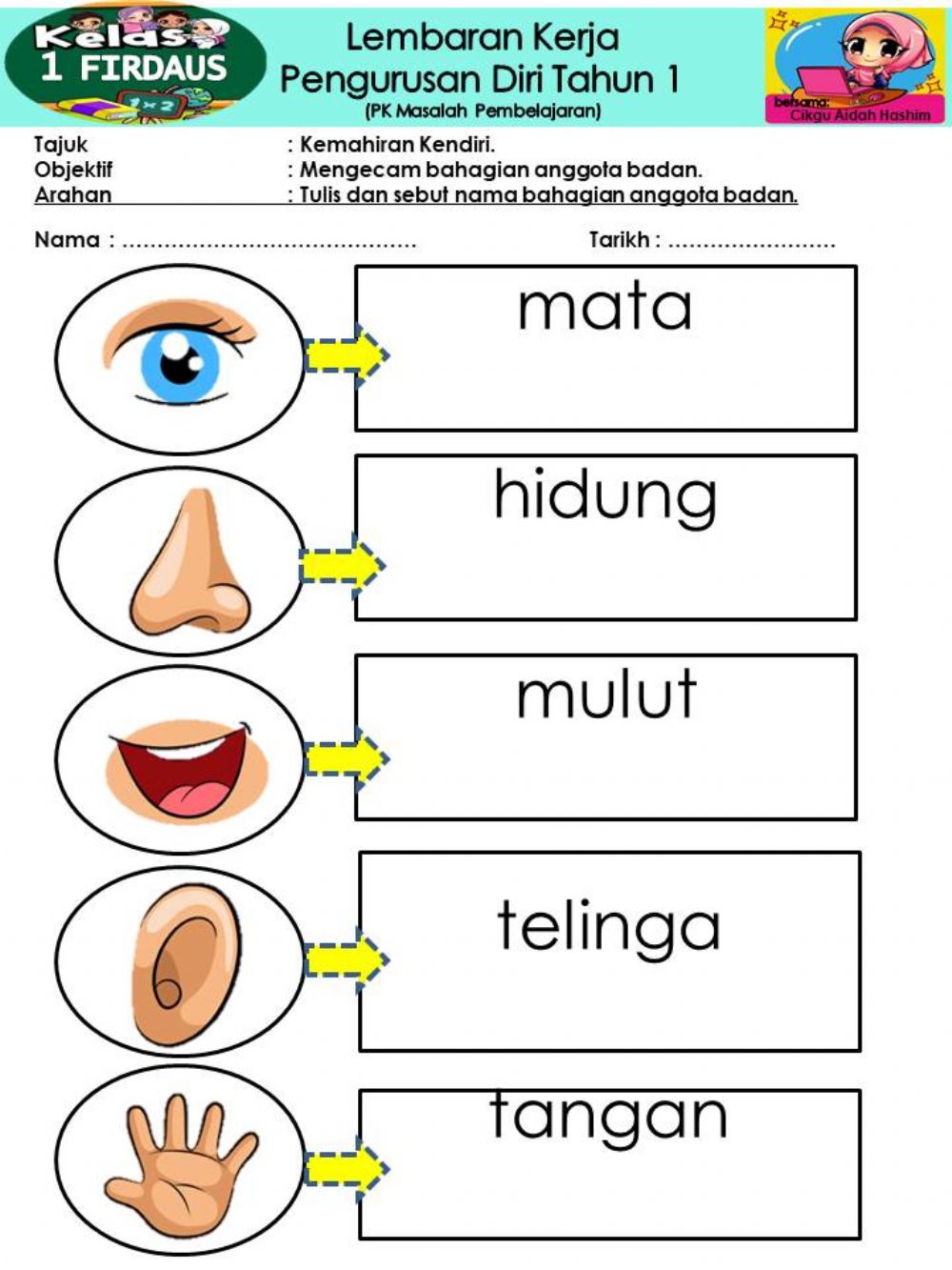 Detail Gambar Anggota Badan Nomer 2