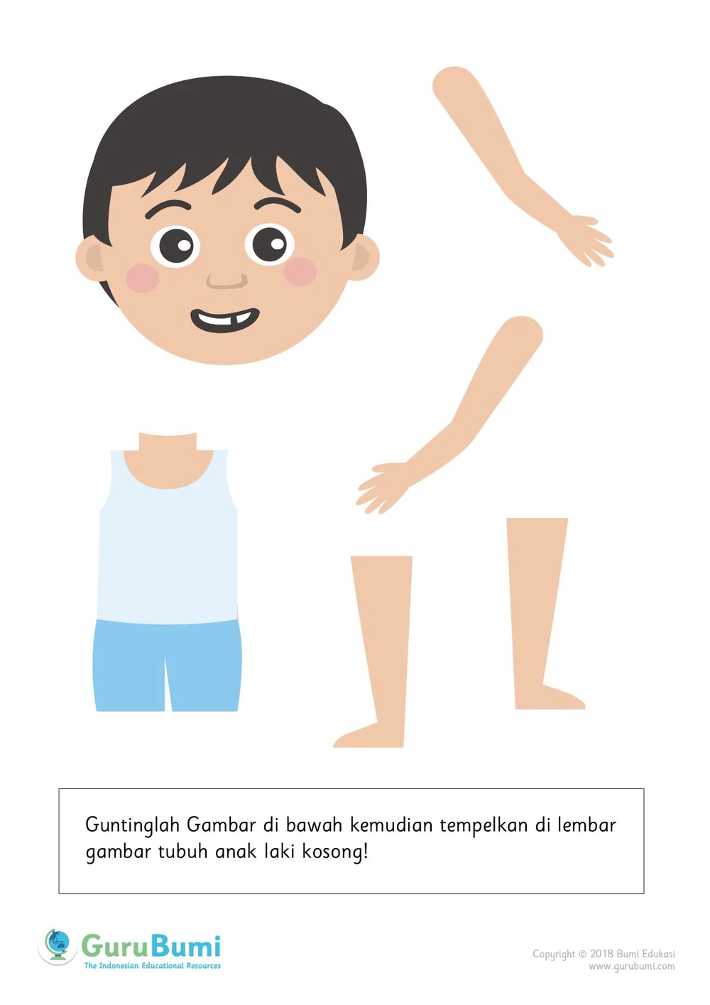 Detail Gambar Anggota Tubuh Untuk Anak Tk Nomer 9