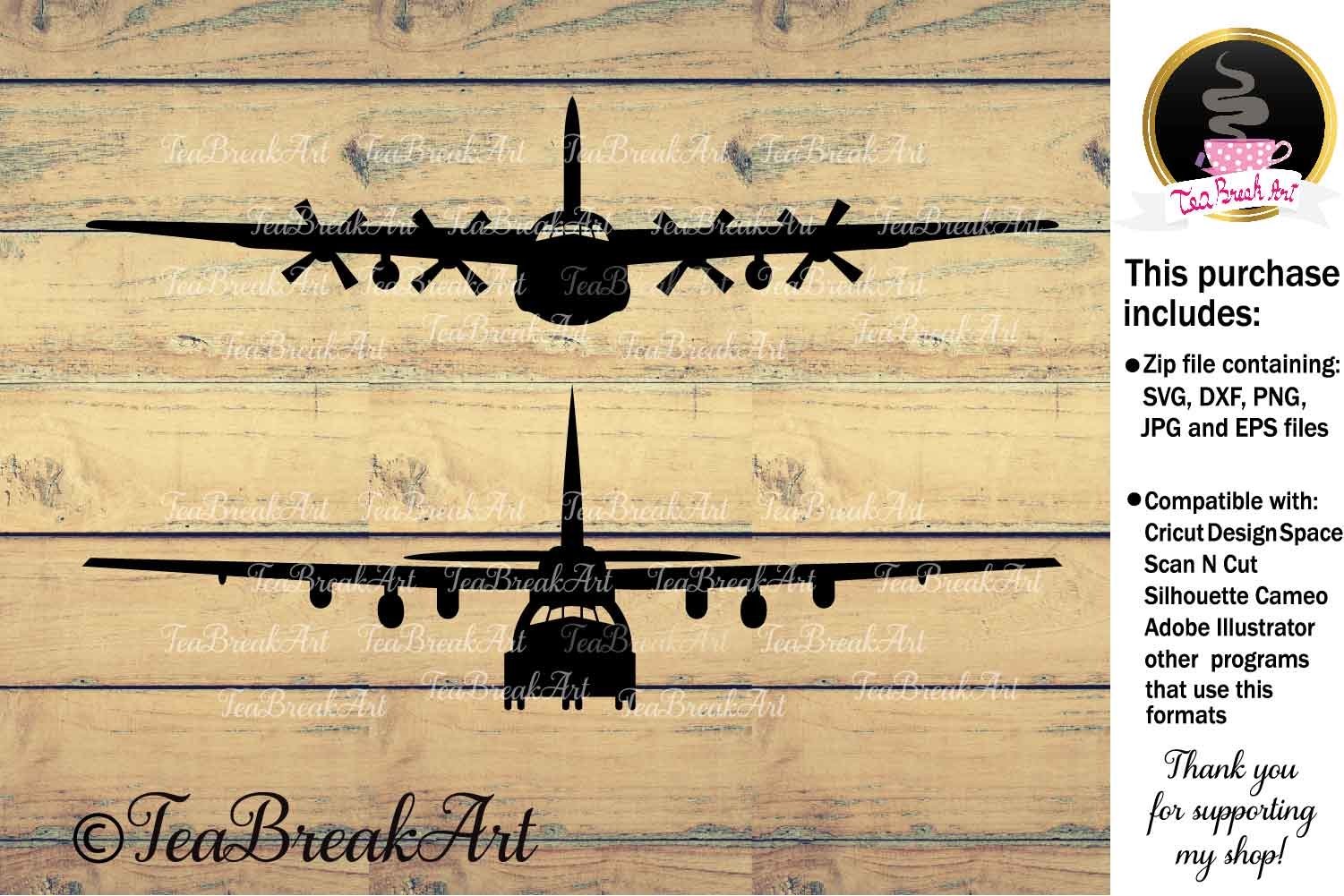 Detail C 130 Silhouette Clip Art Nomer 19