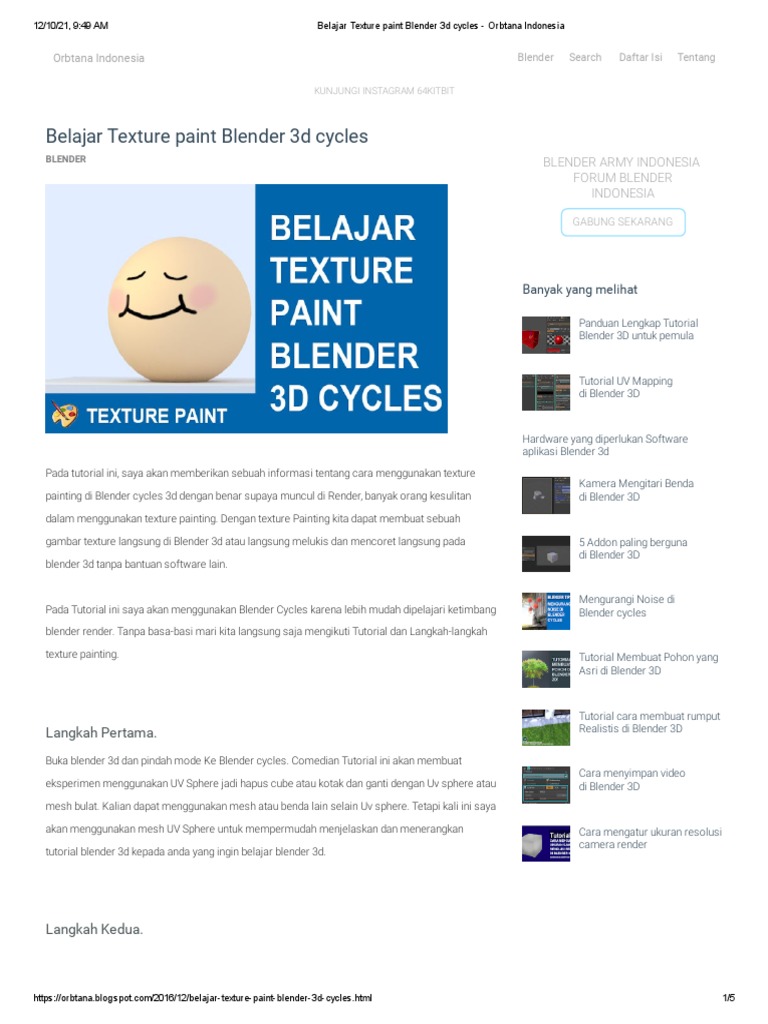 Detail Caa Beri Texture Gambar Di Blender Nomer 50