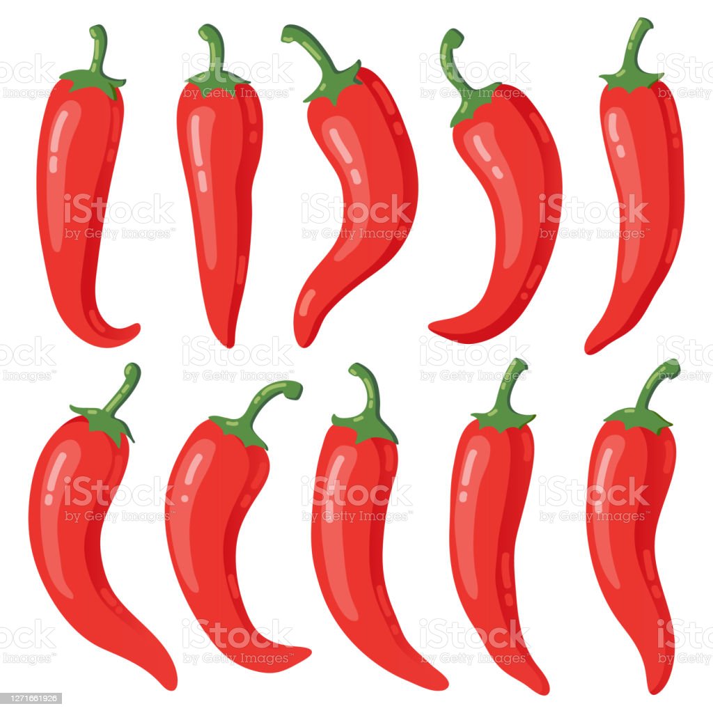 Detail Cabe Merah Vector Nomer 49