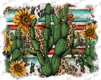 Cactus And Sunflower Wallpaper - KibrisPDR