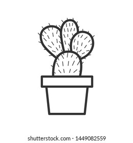 Detail Cactus Black And White Clipart Nomer 17