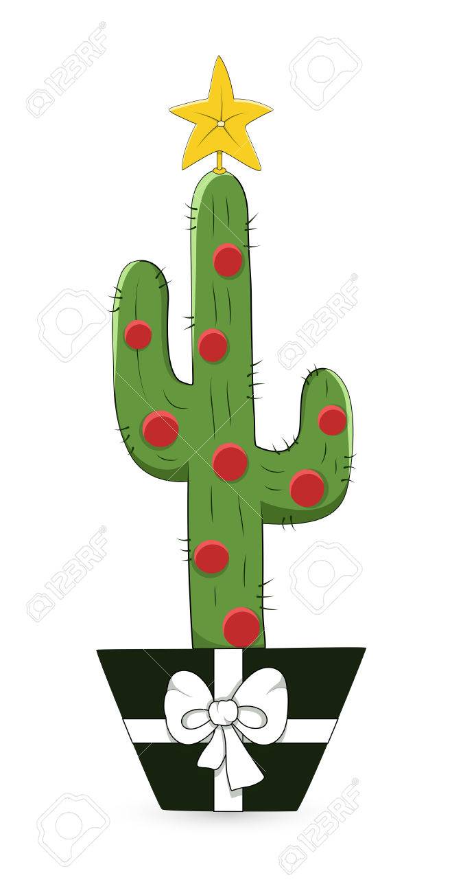 Detail Cactus Christmas Tree Clipart Nomer 2