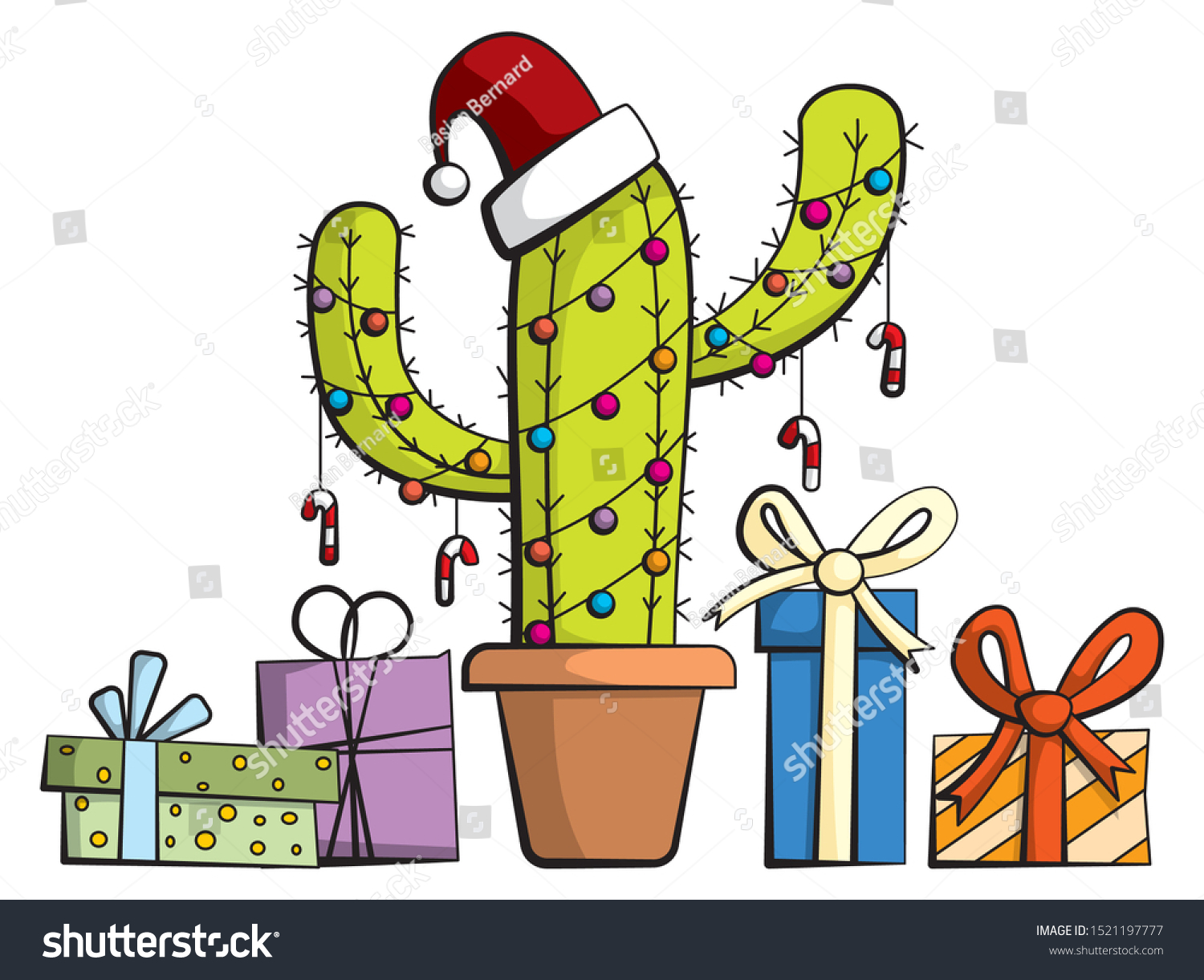 Detail Cactus Christmas Tree Clipart Nomer 27