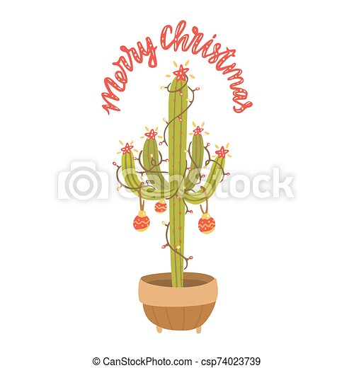 Detail Cactus Christmas Tree Clipart Nomer 52