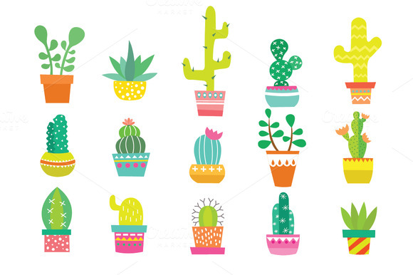 Detail Cactus Clip Art Free Nomer 32