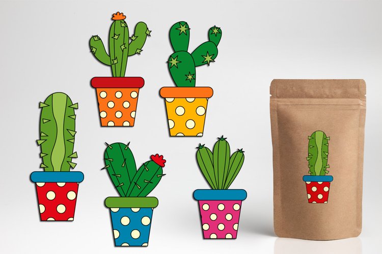 Detail Cactus In A Pot Clipart Nomer 58