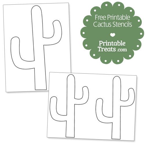 Detail Cactus Macaron Template Nomer 30