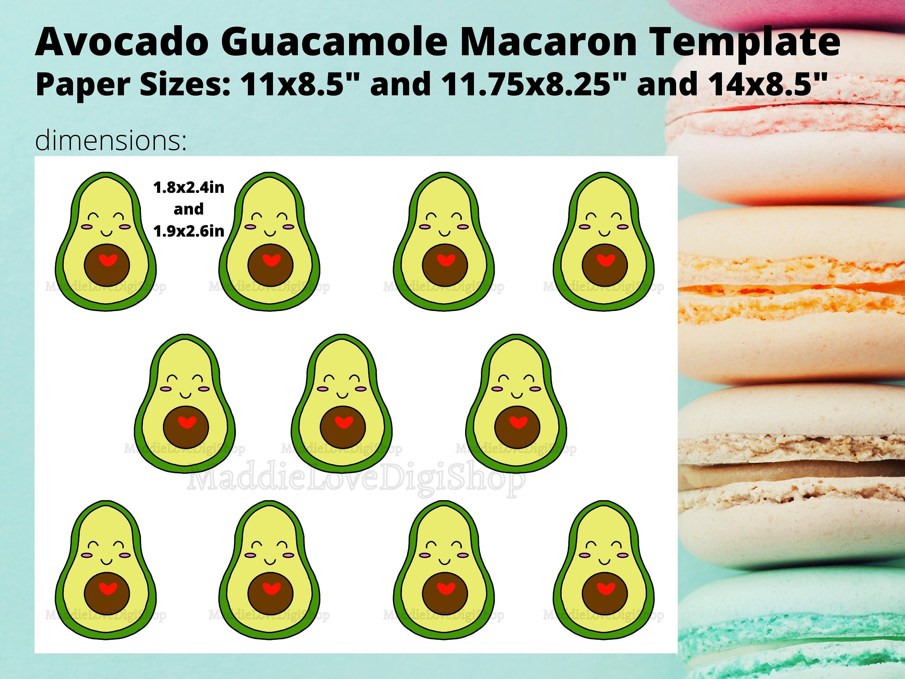 Detail Cactus Macaron Template Nomer 31