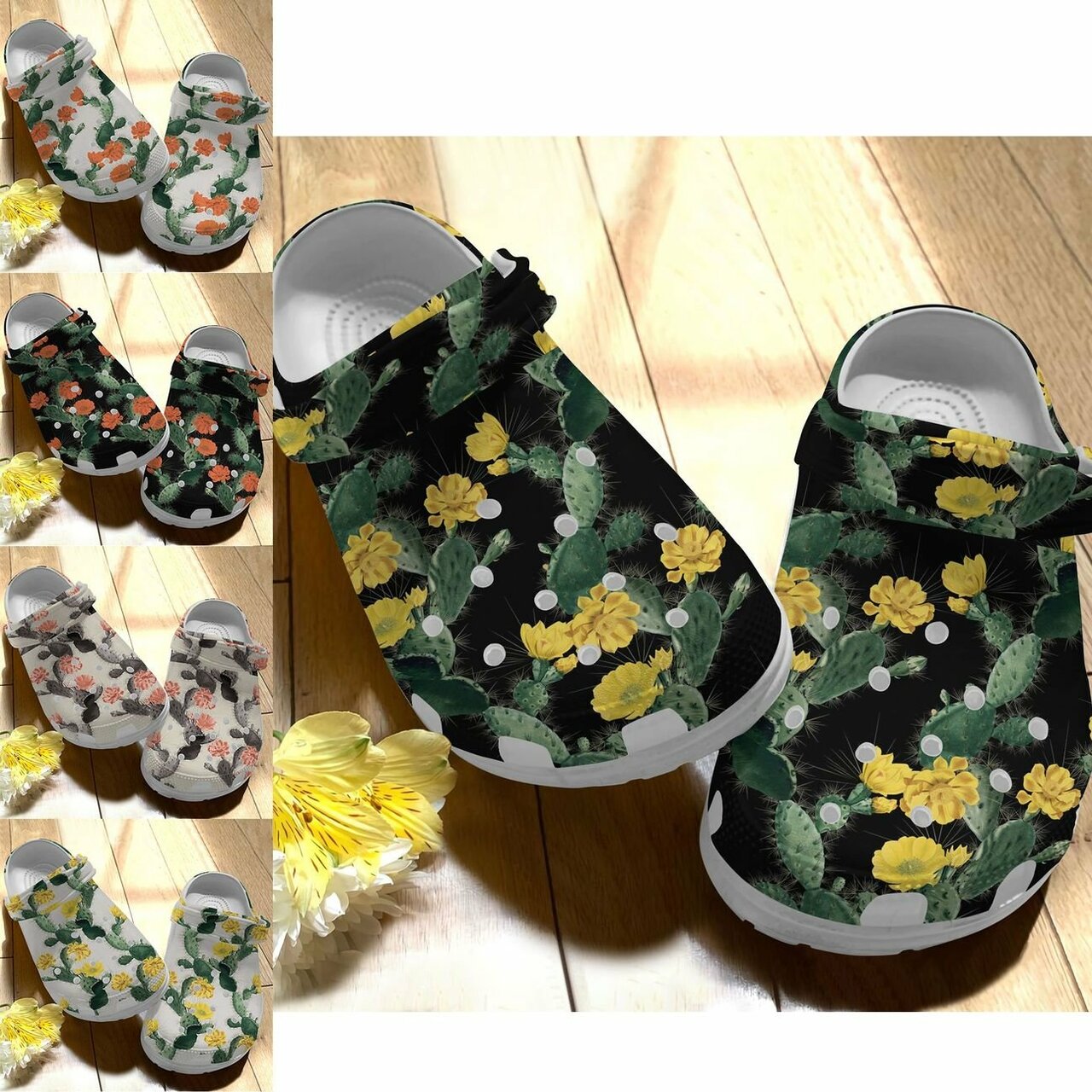 Detail Cactus Print Crocs Nomer 14