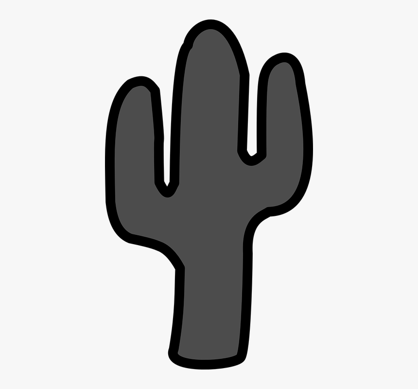 Detail Cactus Silhouette Clip Art Nomer 20