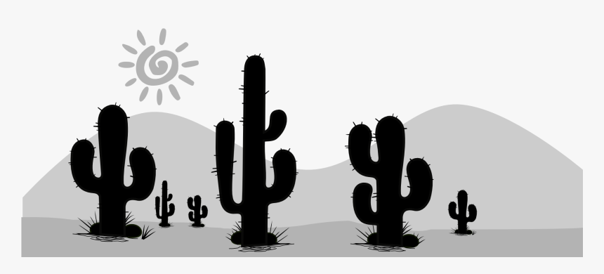 Detail Cactus Silhouette Clip Art Nomer 49