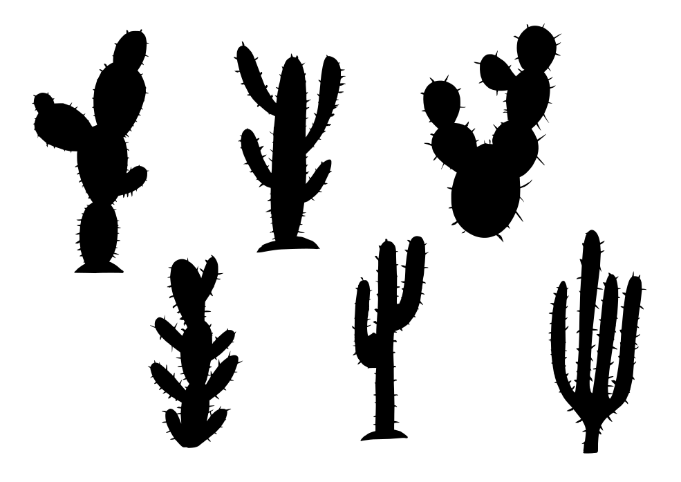 Detail Cactus Silhouette Png Nomer 4