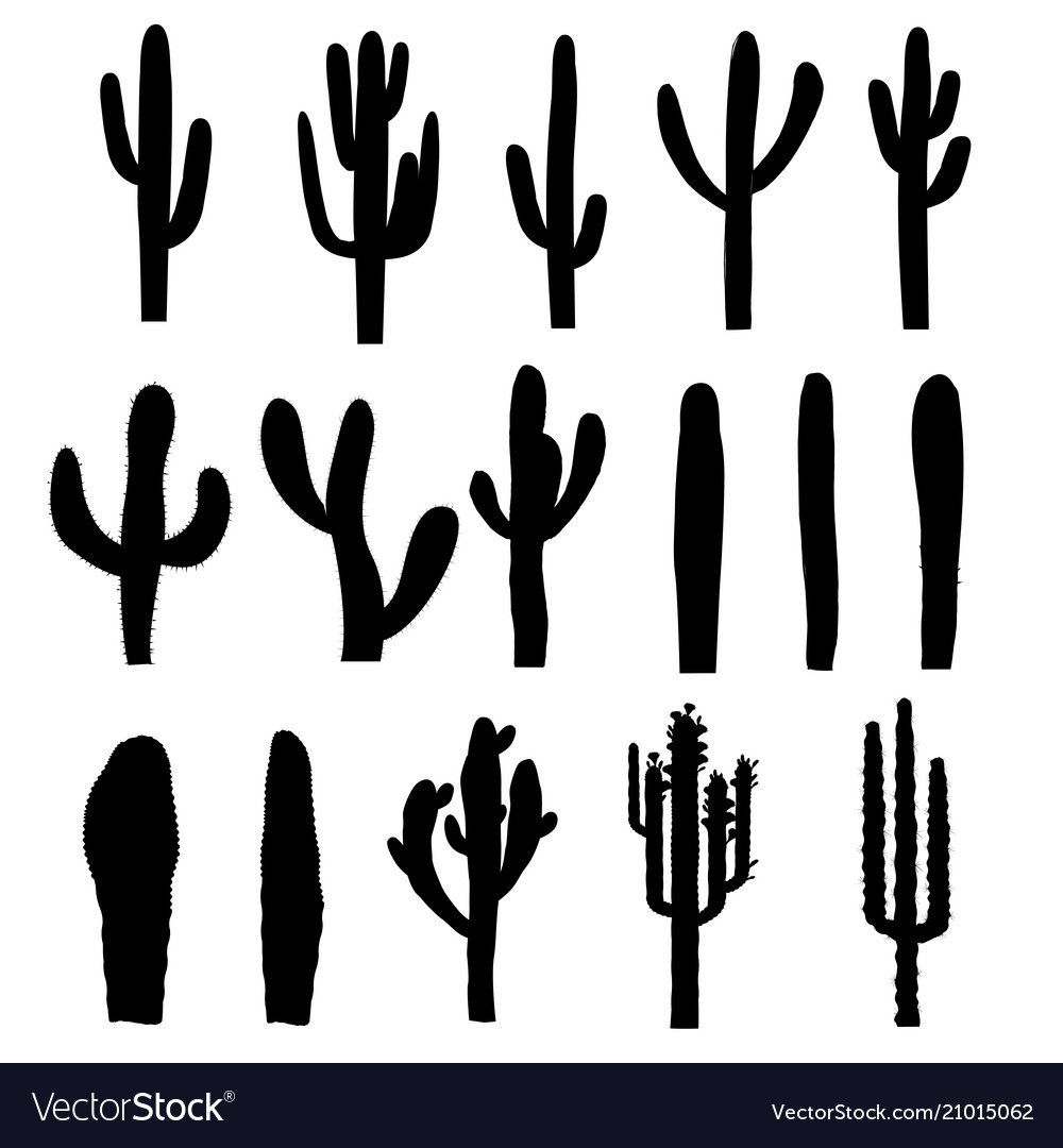 Detail Cactus Silhouettes Nomer 14
