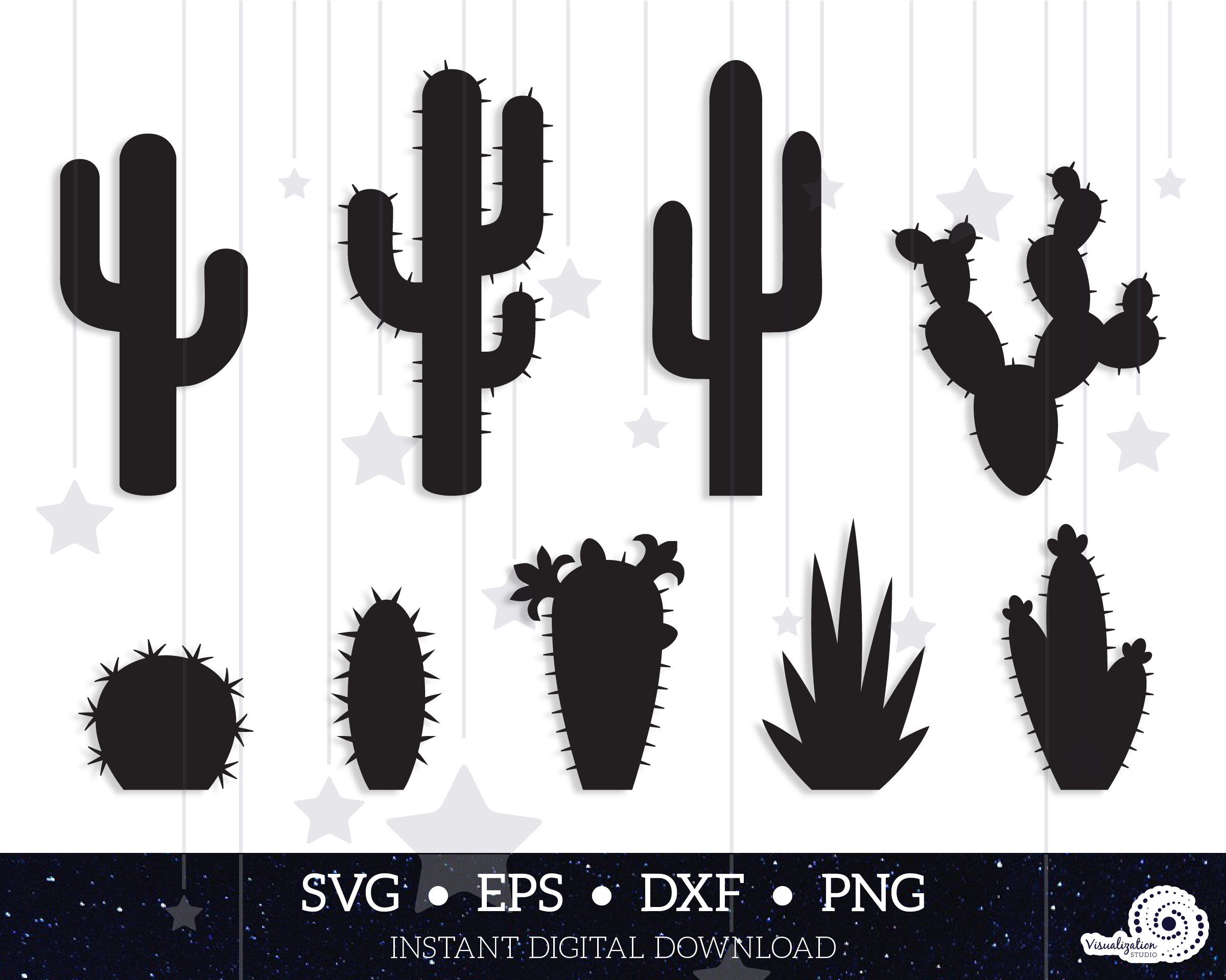 Detail Cactus Silhouettes Nomer 41