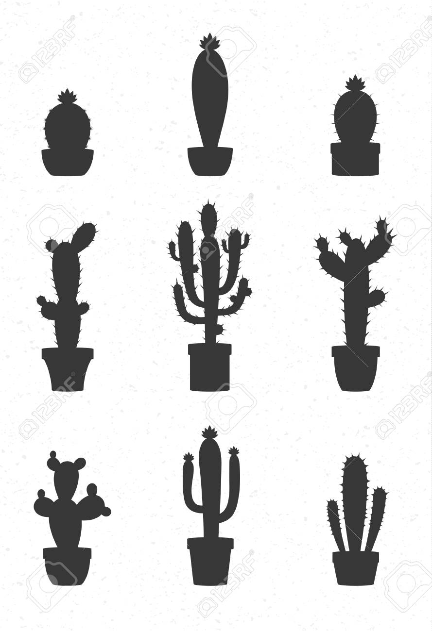 Detail Cactus Silhouettes Nomer 52