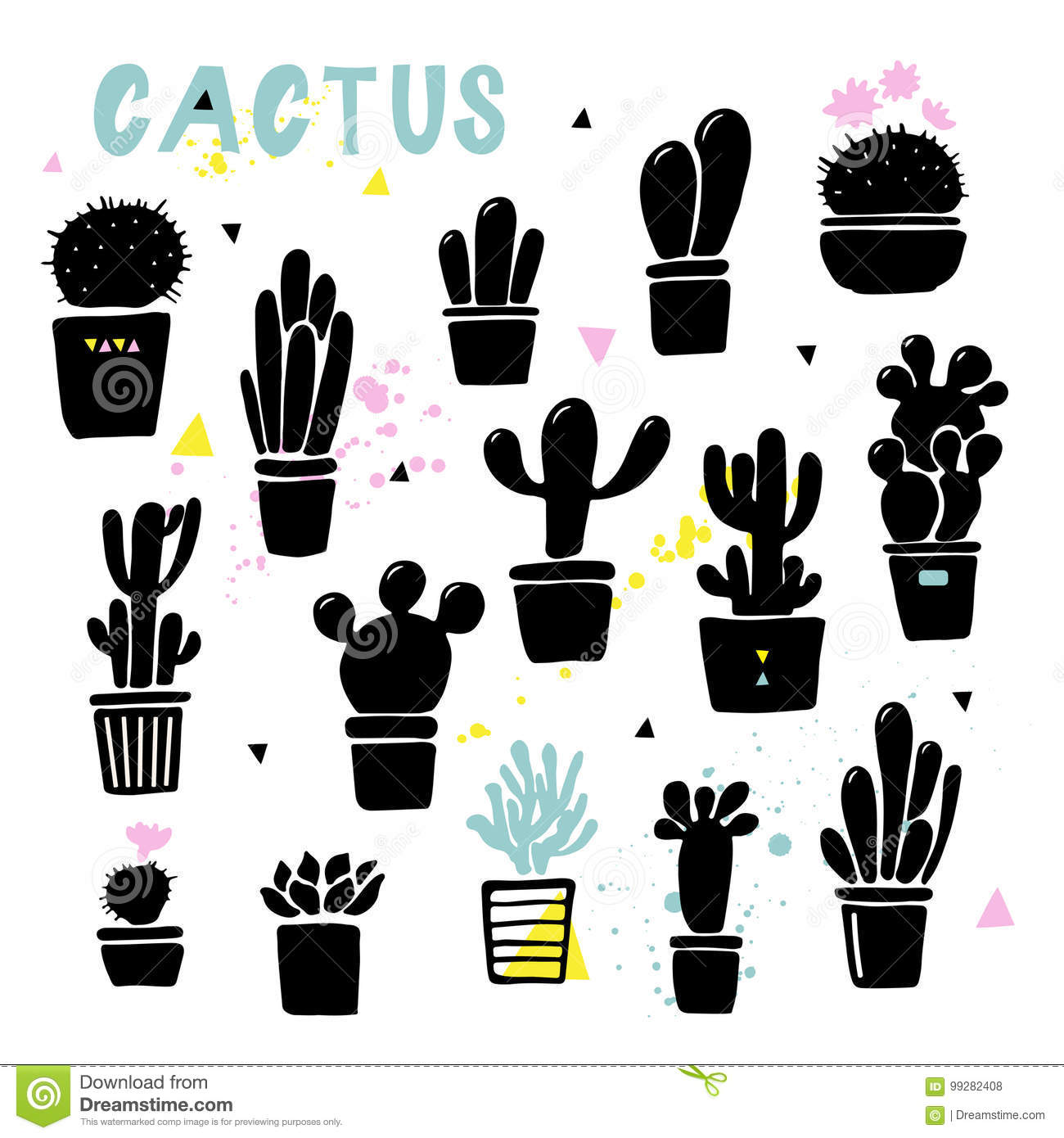 Detail Cactus Silhouettes Nomer 55