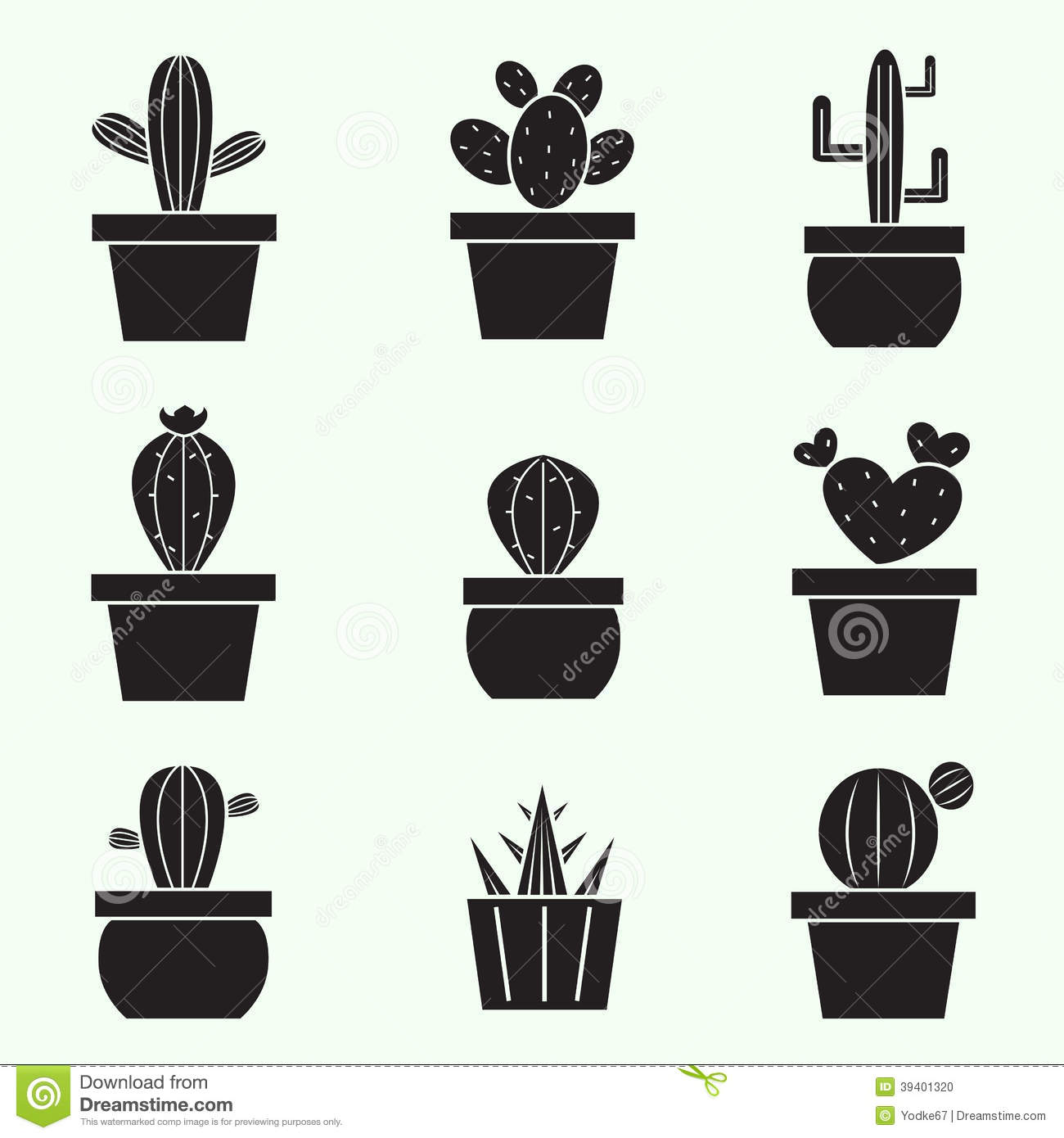 Detail Cactus Vector Free Nomer 33