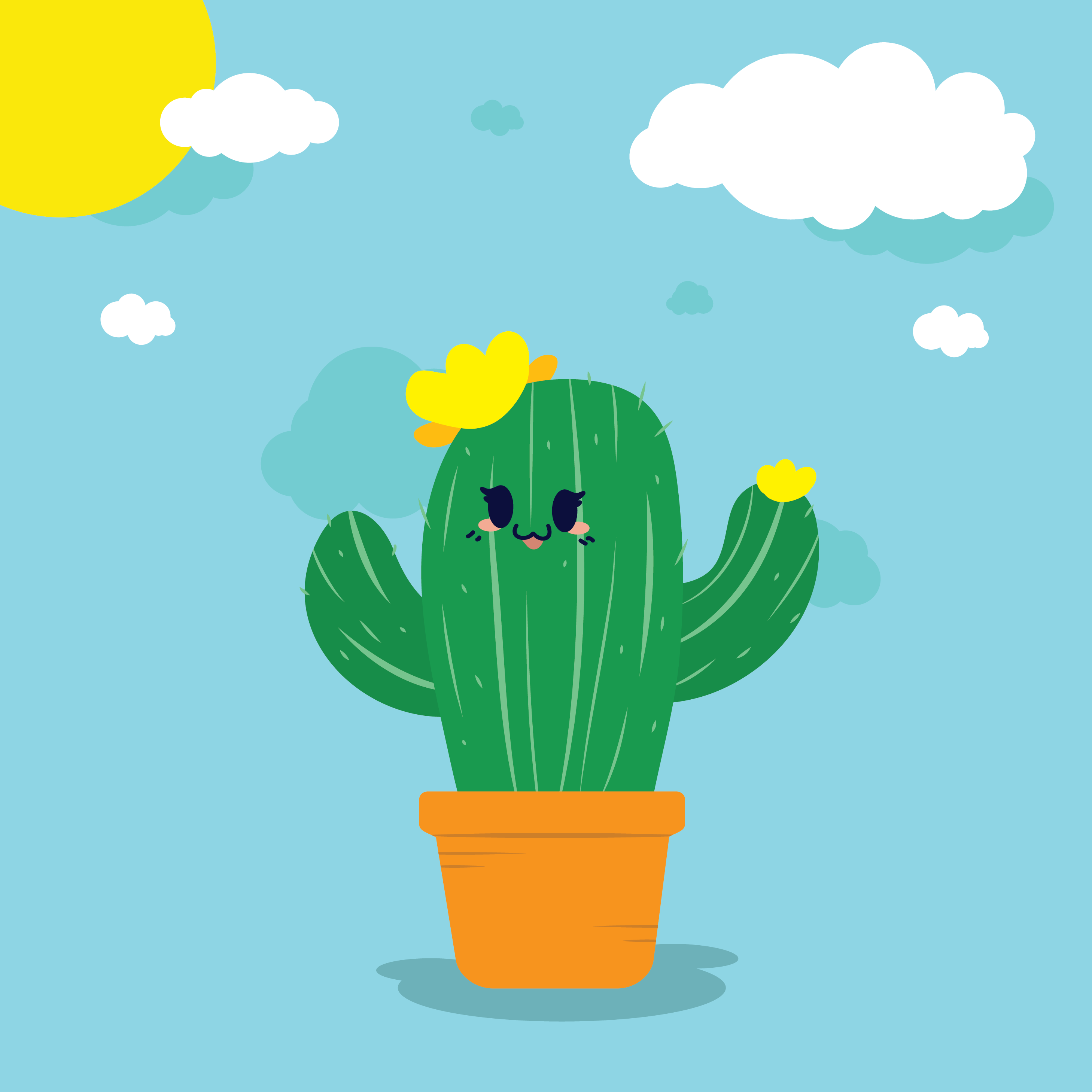 Detail Cactus Vector Free Nomer 54