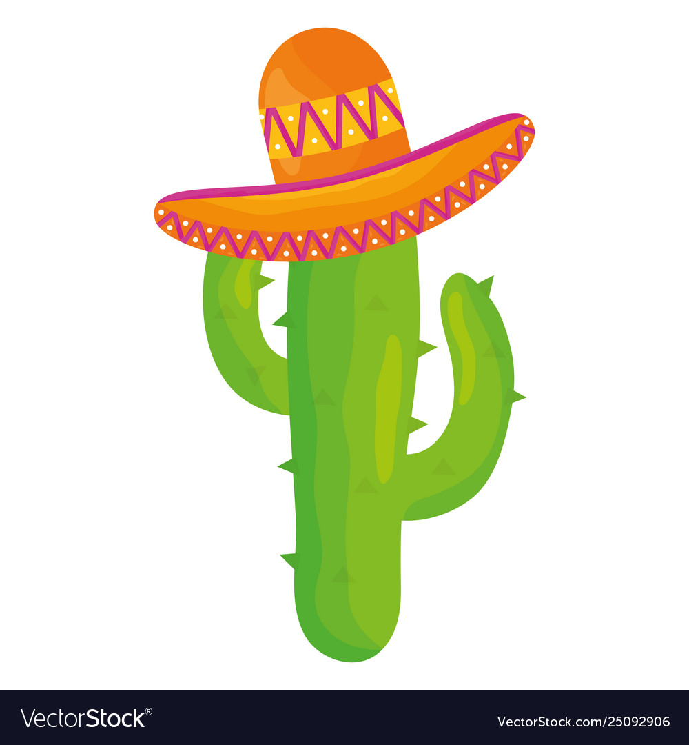 Detail Cactus With Sombrero Clipart Nomer 2