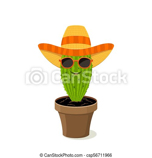 Detail Cactus With Sombrero Clipart Nomer 18