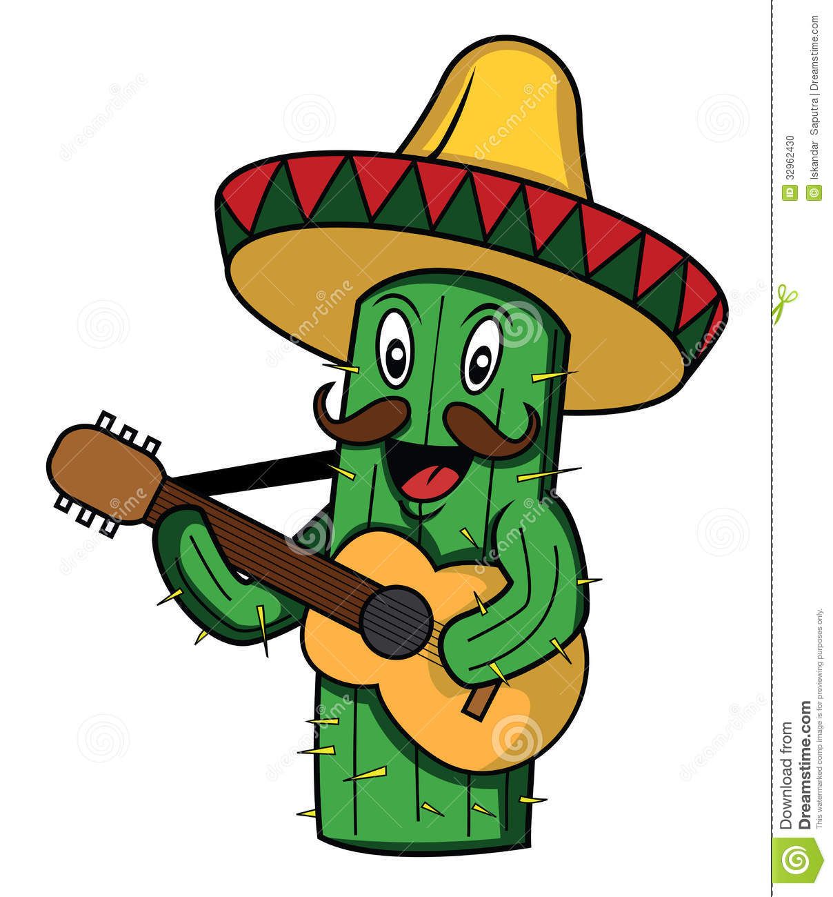 Detail Cactus With Sombrero Clipart Nomer 22