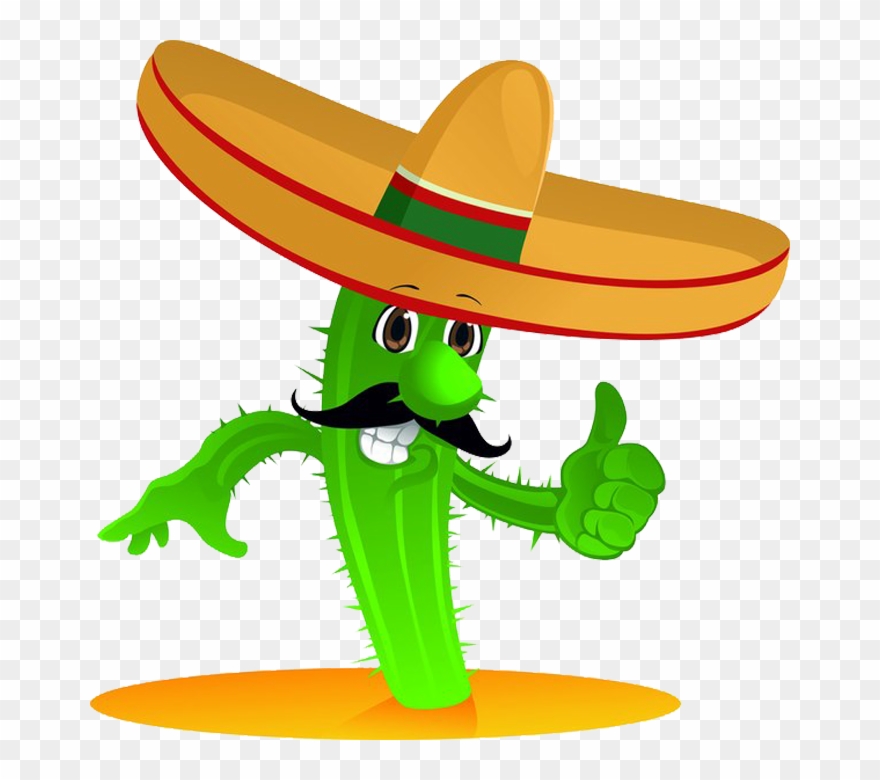 Detail Cactus With Sombrero Clipart Nomer 24