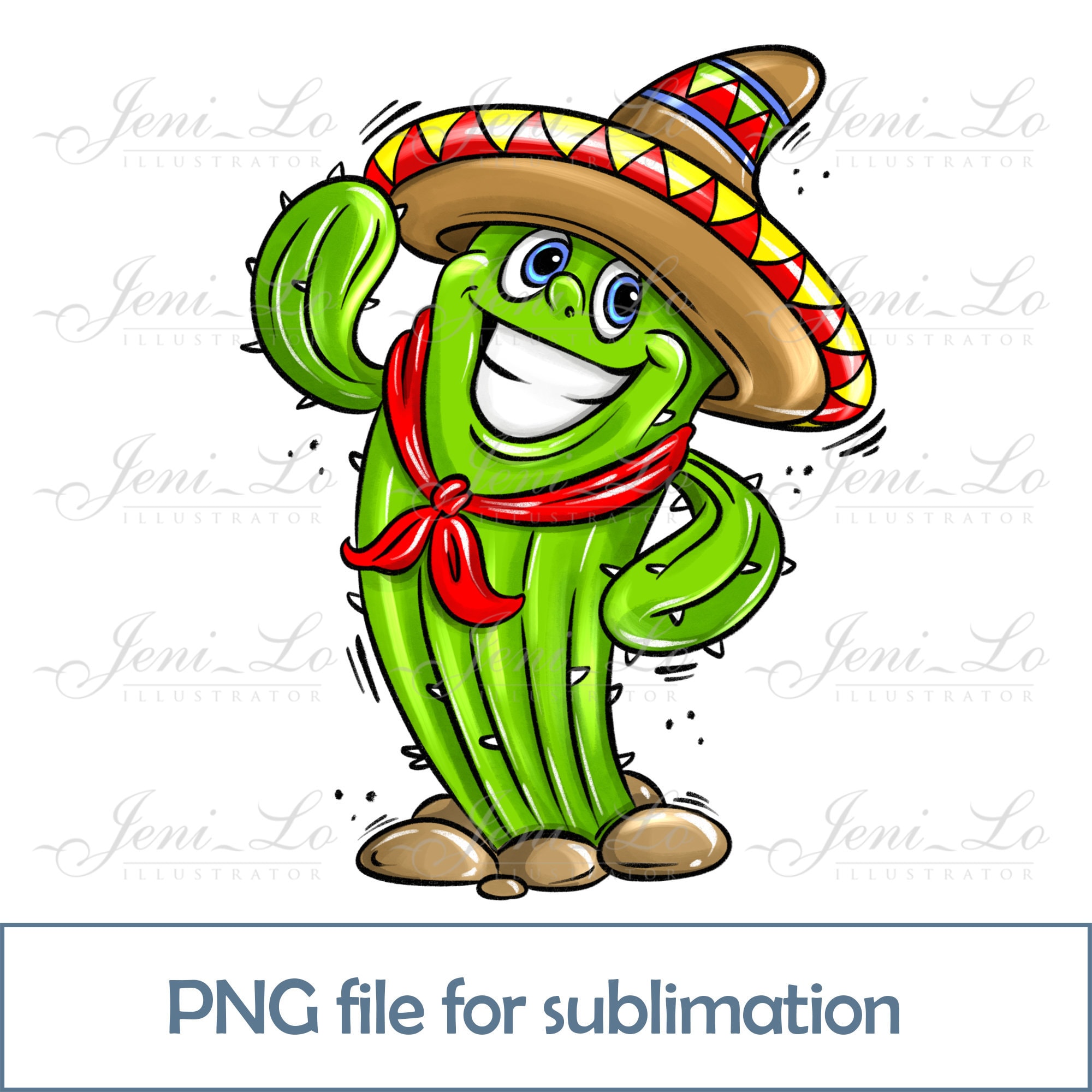 Detail Cactus With Sombrero Clipart Nomer 26