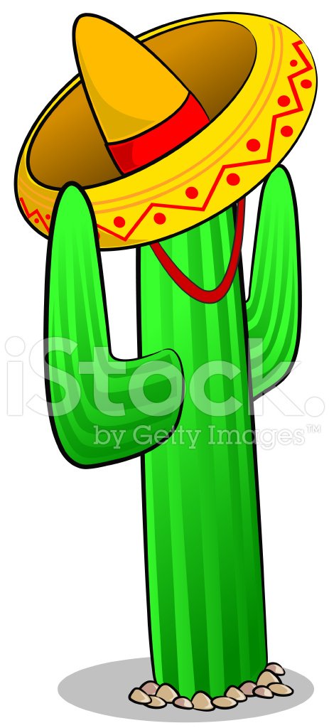 Detail Cactus With Sombrero Clipart Nomer 35