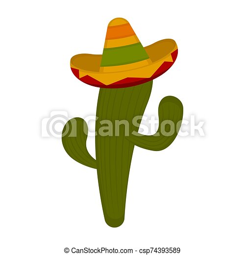 Detail Cactus With Sombrero Clipart Nomer 52