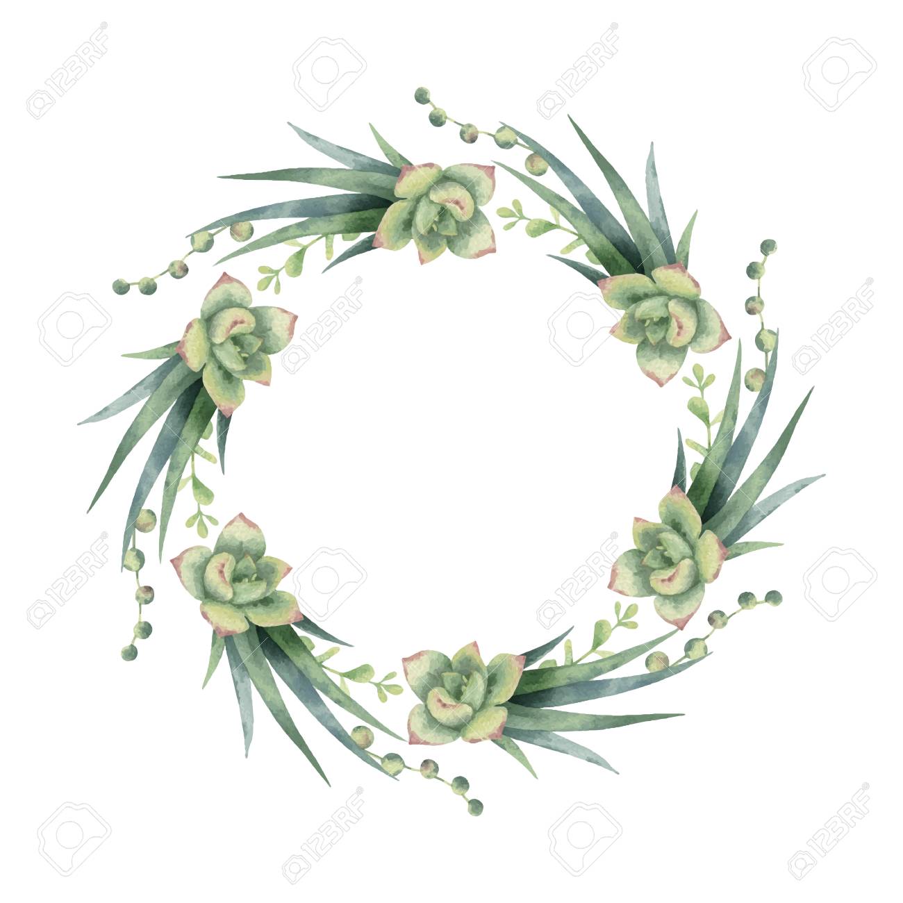 Detail Cactus Wreath Clipart Nomer 50