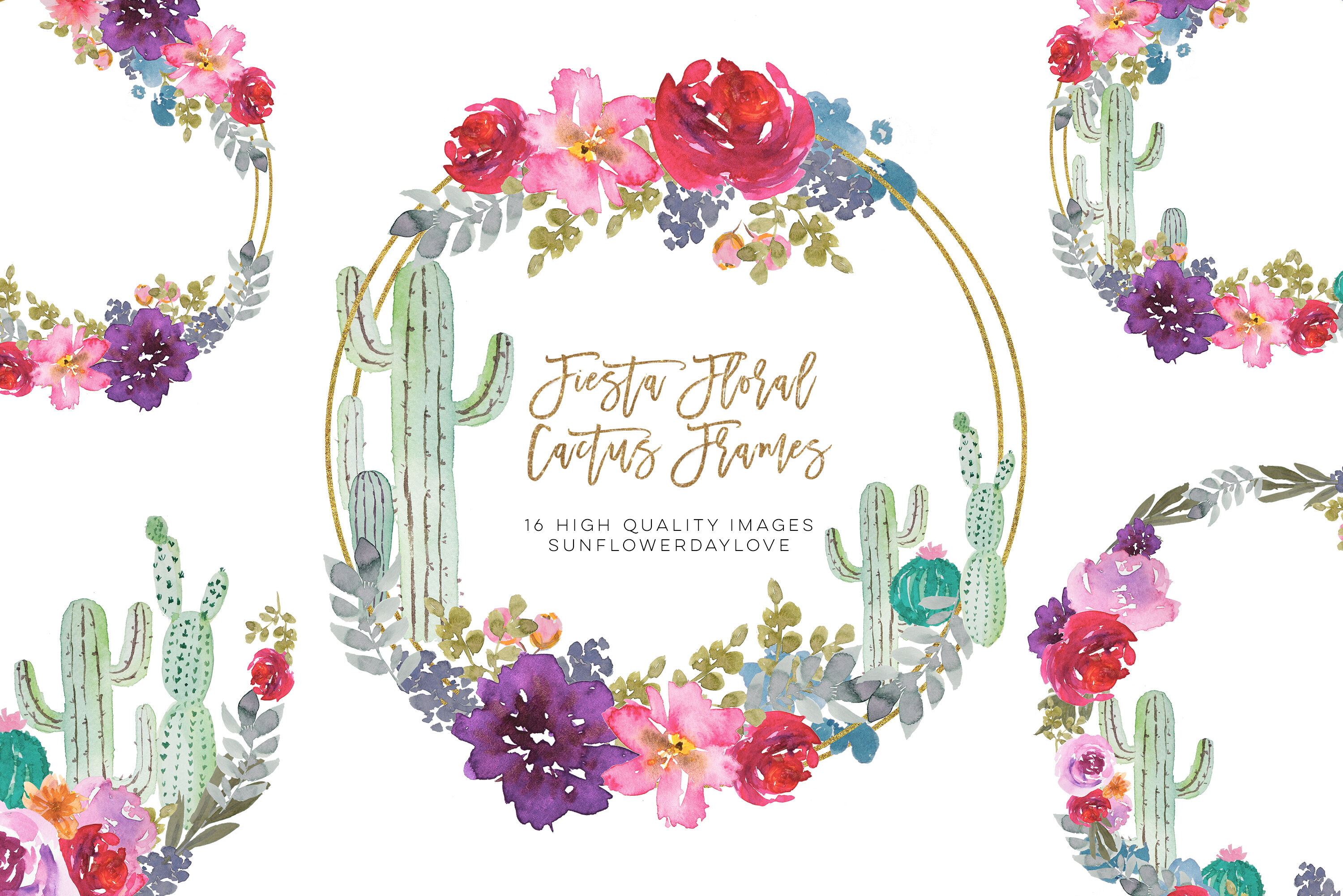 Detail Cactus Wreath Clipart Nomer 7